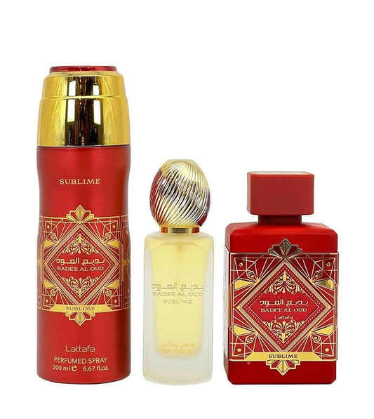 Lattafa Badee Al Oud Sublime Set Red